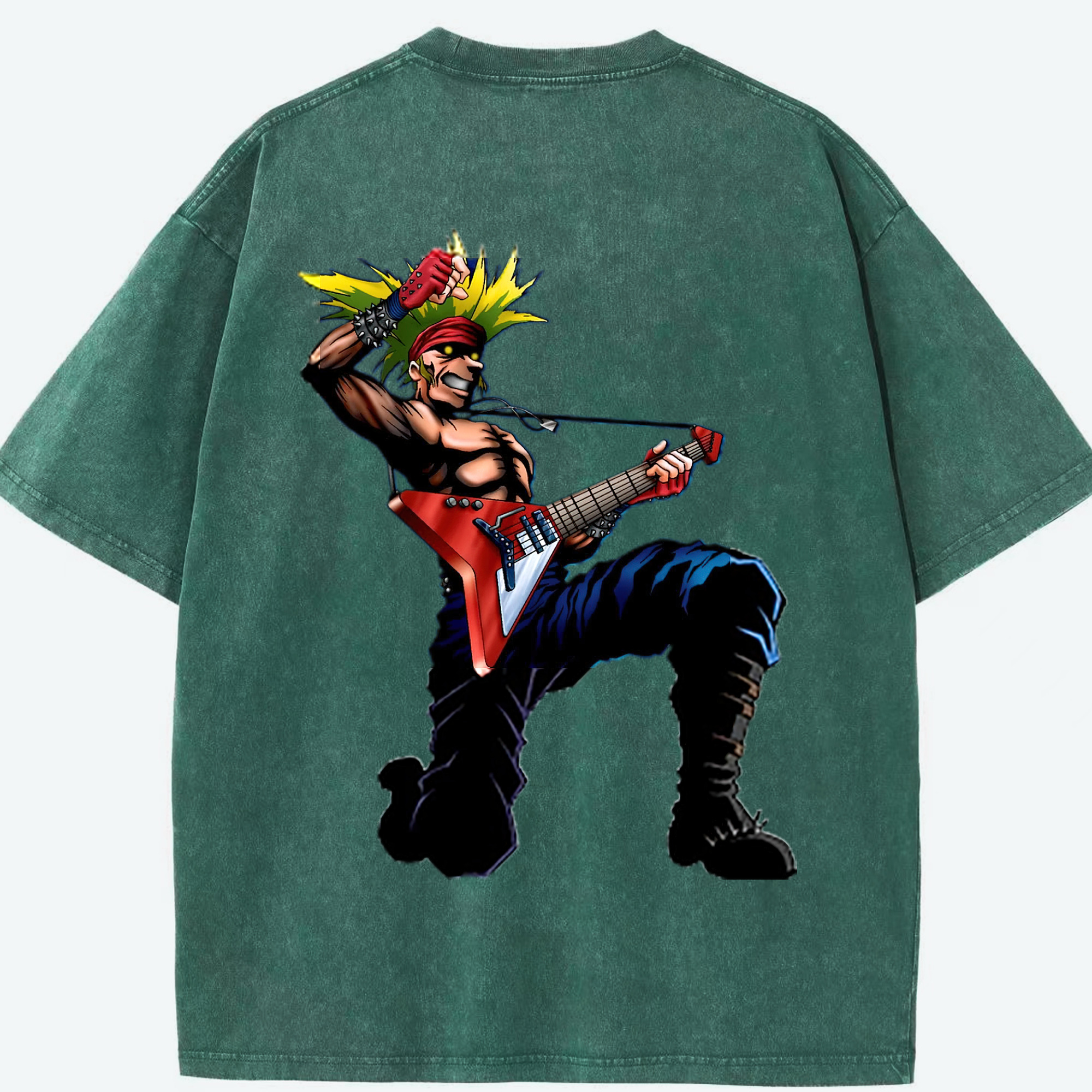（画像用） 遊☆戯☆王 Yu-Gi-Oh! 綿100% ヴィンテージ風 半袖Tシャツ（背面プリント）